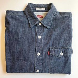 Levi's Red Tag Men’s Denim Western Shirt Size S